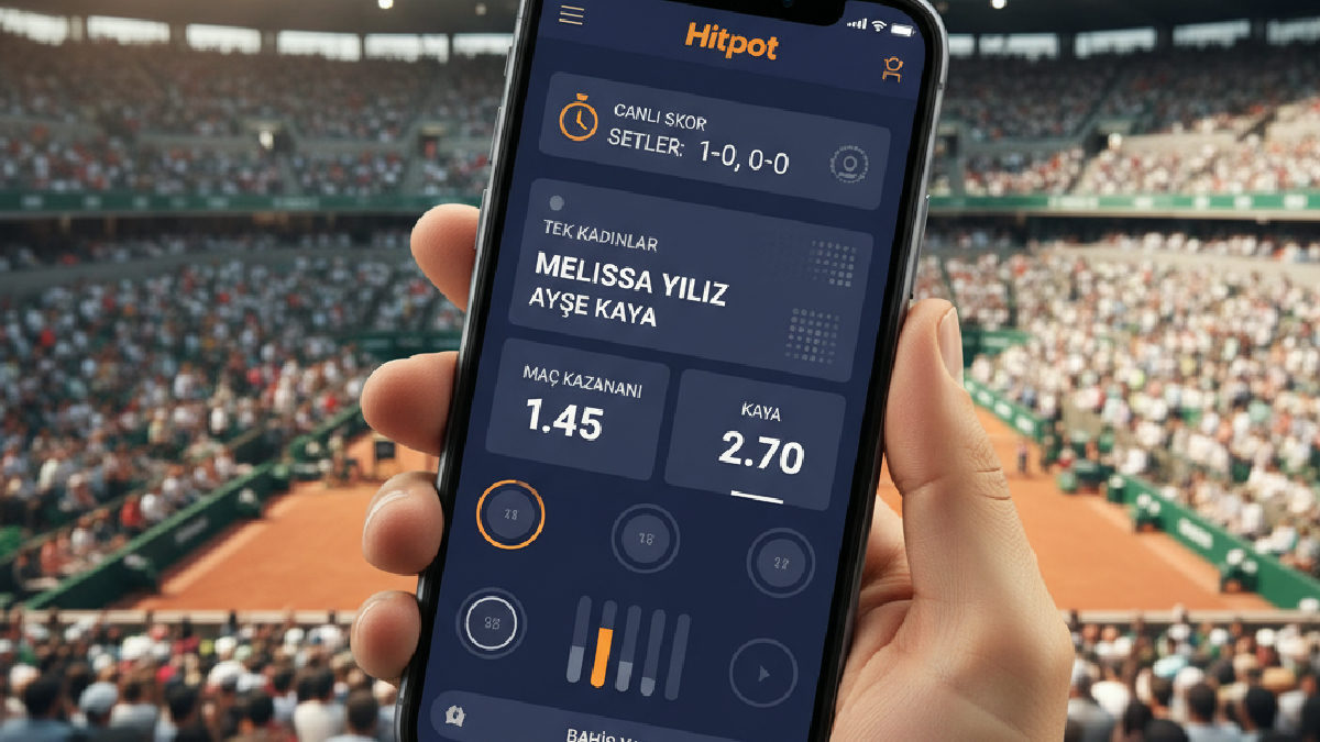 Hitpot mobil uygulaması üzerinden canlı tenis bahisleri kolayca yapılabilir.